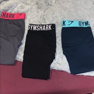 Gymshark Fit leggings. Crop. Medium. Blk/Blu/Gry